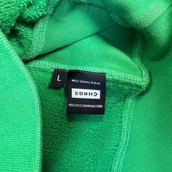 CHNGE Vibrant Green Organic Hoodie - Picture 3 of 5